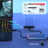 UNITEK uHUB S7+ Ledningsfrt USB 3.2 Gen 2 (3.1 Gen 2) Type-C Gr #6