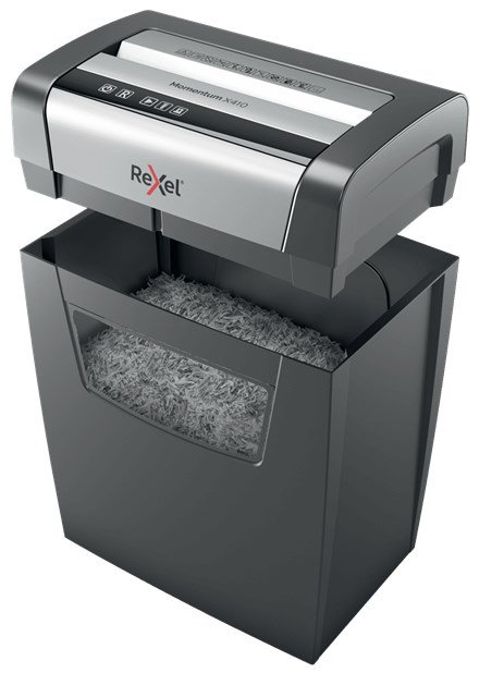 Rexel Momentum X410 papirmakulator Delvist makulering Sort, Gr #3