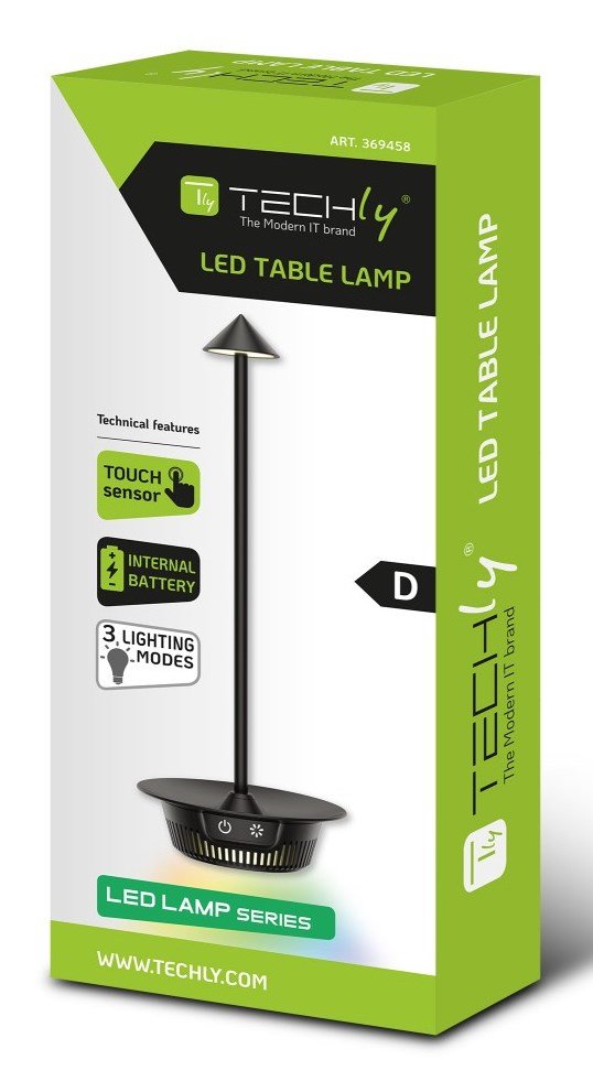 Techly I-LAMP-TABLE3 bordlampe SMD LED-modul 1 W SMD LED D Sort #3