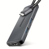 Axagon HMC-5H8K USB 5Gbps hub 2x USB-A USB-C HDMI 8k/30Hz PD 100W kabel USB-C Ledningsfrt USB 3.2 Gen 1 (3.1 Gen 1) Type-C Gr #1