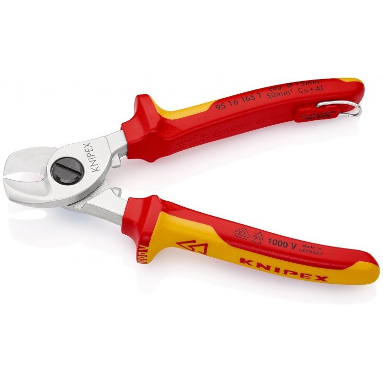 Knipex 95 16 165 T kabelklipper Krympevrktj Sort, Gul #3