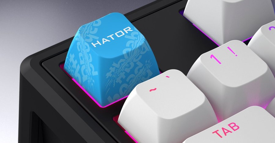 HATOR Skyfall 65 MAG ULTRA 8K tastatur Spil USB QWERTY US engelsk Sort, Hvid #8