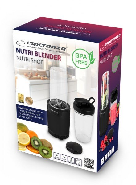 Esperanza EKM029 blender 0,8 L Bordplade blender 700 W Sort #4