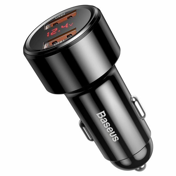Baseus CCMLC20A-01 oplader til mobil enhed Smartphone Sort USB Hurtig opladning Automatisk #5