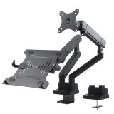 Maclean MC-813 Dual Desk Mount for a Monitor and a Laptop 17 