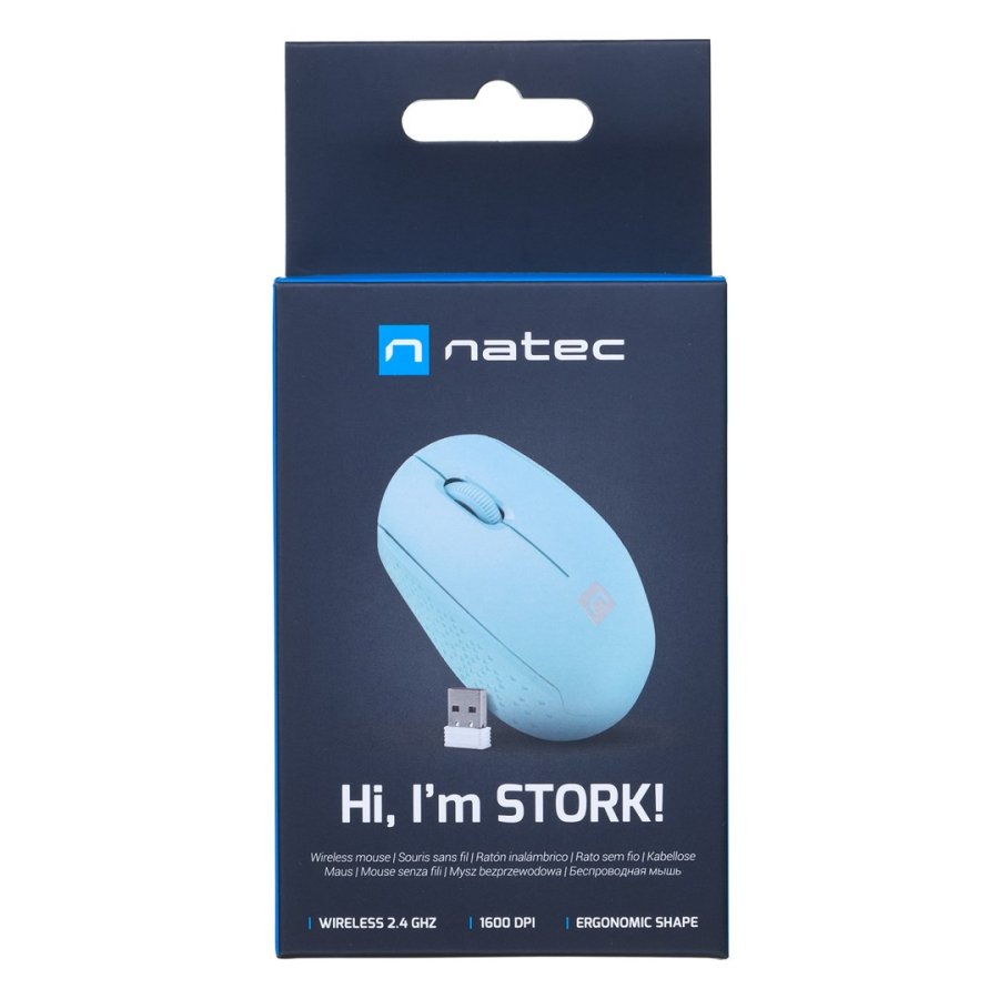 NATEC STORK mus Hjem Ambidextrous RF Wireless + USB Type-A Optisk 1600 dpi #8