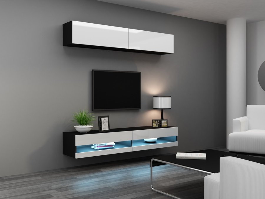 Cama RTVVIGO140N c/b TV stativ & underholdningscenter 2 hylder #8