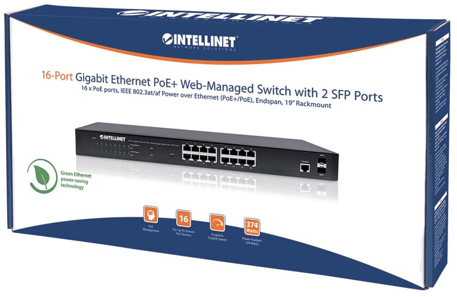 Intellinet 561198 netvrksswitch Administreret L2+ Gigabit Ethernet (10/100/1000) Strm over Ethernet (PoE) 1U Sort #6