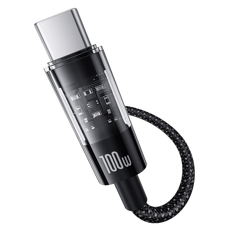 Baseus Gem USB A til USB C hurtigopladningskabel 2 m 100 W Sort #2