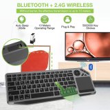 Techly ICTB9801TB tastatur Universel RF trdls + Bluetooth QWERTY US engelsk Sort #5