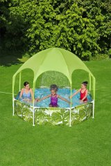 Bestway 56432 / 23 swimmingpool til over jorden Indrammet pool Rund 1688 L Bl�, Gr�n, Hvid #10