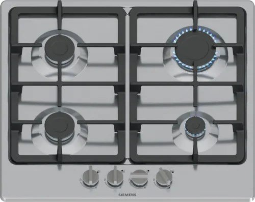 Siemens EG6B5PK90 kogeplade Sort, Rustfrit stl Indbygget 60 cm Gaskomfur 4 zone(s) #1