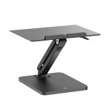Maclean skrivebordsstativ til skrm eller laptop, gasfjeder, til stende og siddende, sort, MC-493 #1