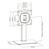 Techly ICA-LCD 323S skrmbeslag og -stativer 109,2 cm (43