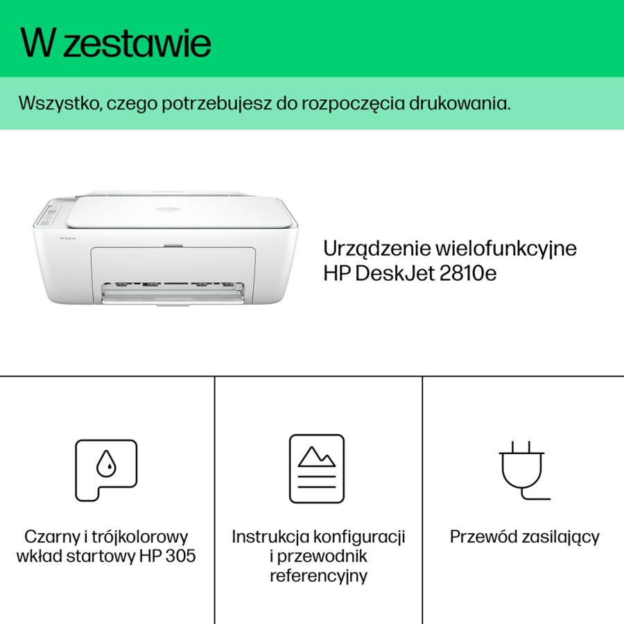 HP DeskJet 2810e Trdlst All-in-One Farve Printer, Kopimaskine, scanner #6
