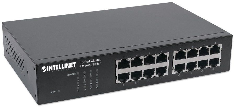 Intellinet 561068 netvrksswitch Ikke administreret L2 Gigabit Ethernet (10/100/1000) 1U Sort #3