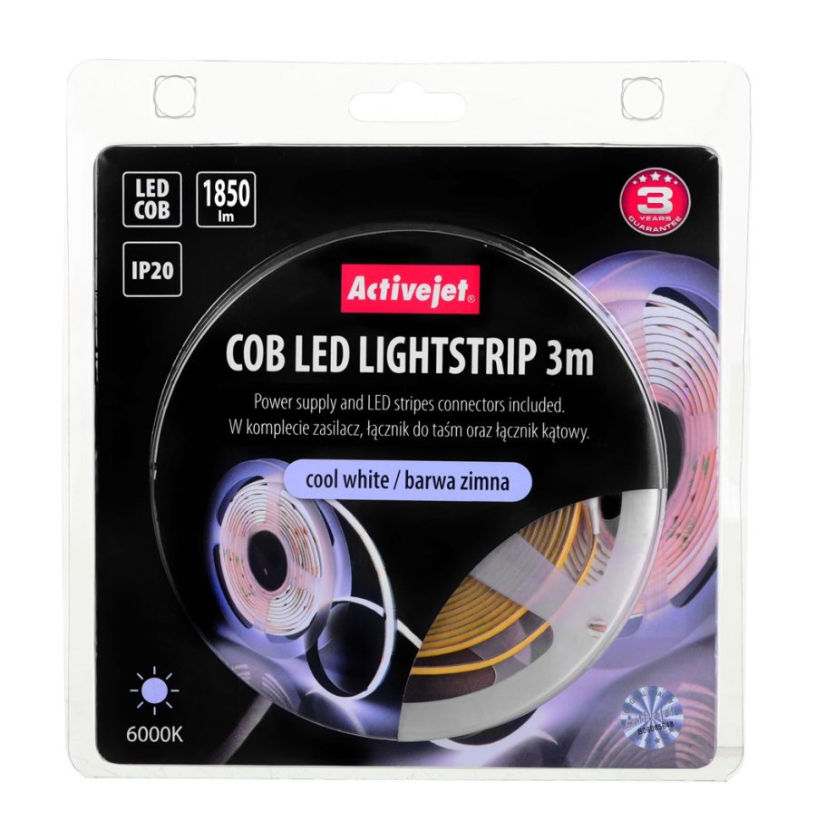 Activejet AJE-COB 3m zim Universal stribelys Indendrs #5