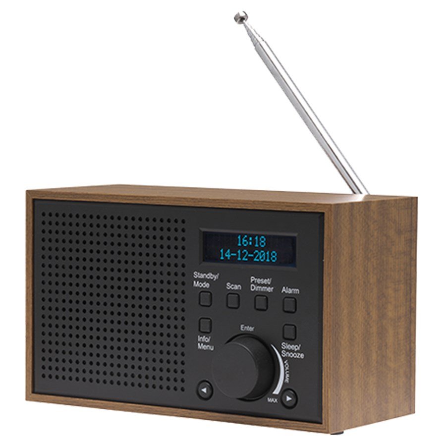 Denver DAB-46DARK GREY Internet Analog & digital Sort, Brun #1