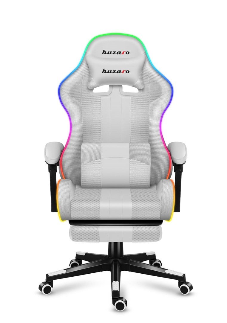 HUZARO FORCE 4.7 RGB White GAMING STOL #9