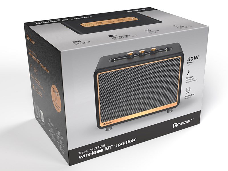 Tracer M30 TWS BT B�rbar stereoh�jttaler Sort, Guld 30 W #10