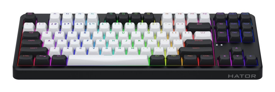 HATOR Rockfall 3 TKL Wireless tastatur Spil USB + RF Wireless + Bluetooth QWERTY US International Sort #2