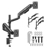 Ergo Office-holder/oph�ng til 2 sk�rme, gasfjeder, 17