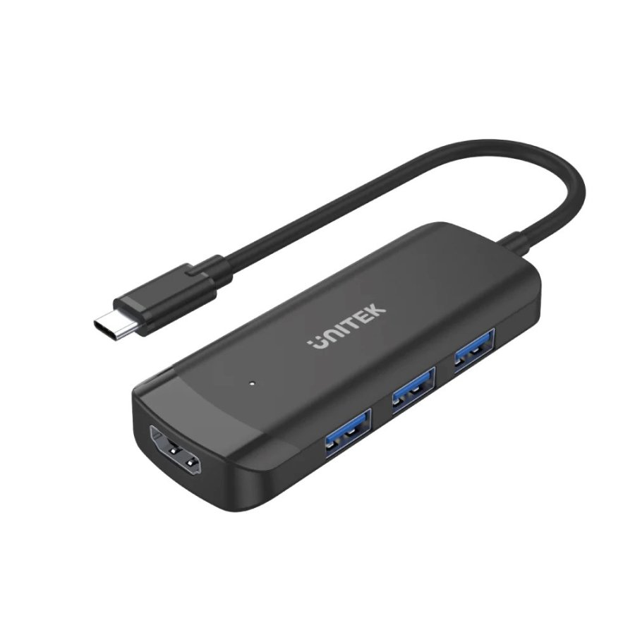 Unitek H1110B aktiv hub USB-C, 3 X USB-A 3.1, HDMI 4K30HZ #1