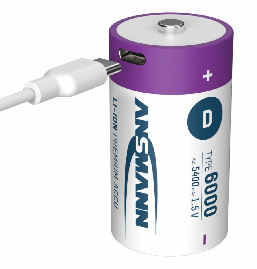 Ansmann 1314-0005 husholdningsbatteri Genopladeligt batteri D Lithium-Ion (Li-Ion) #9