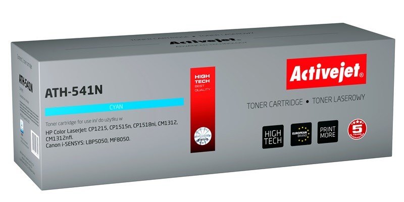 Activejet ATH-541N (erstatning HP 125A CB541A, Canon CRG-716C; Supreme; 1600 sider; bl) #1