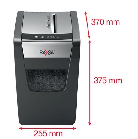 Rexel Momentum X312-SL papirmakulator Delvist makulering Sort, Gr #5