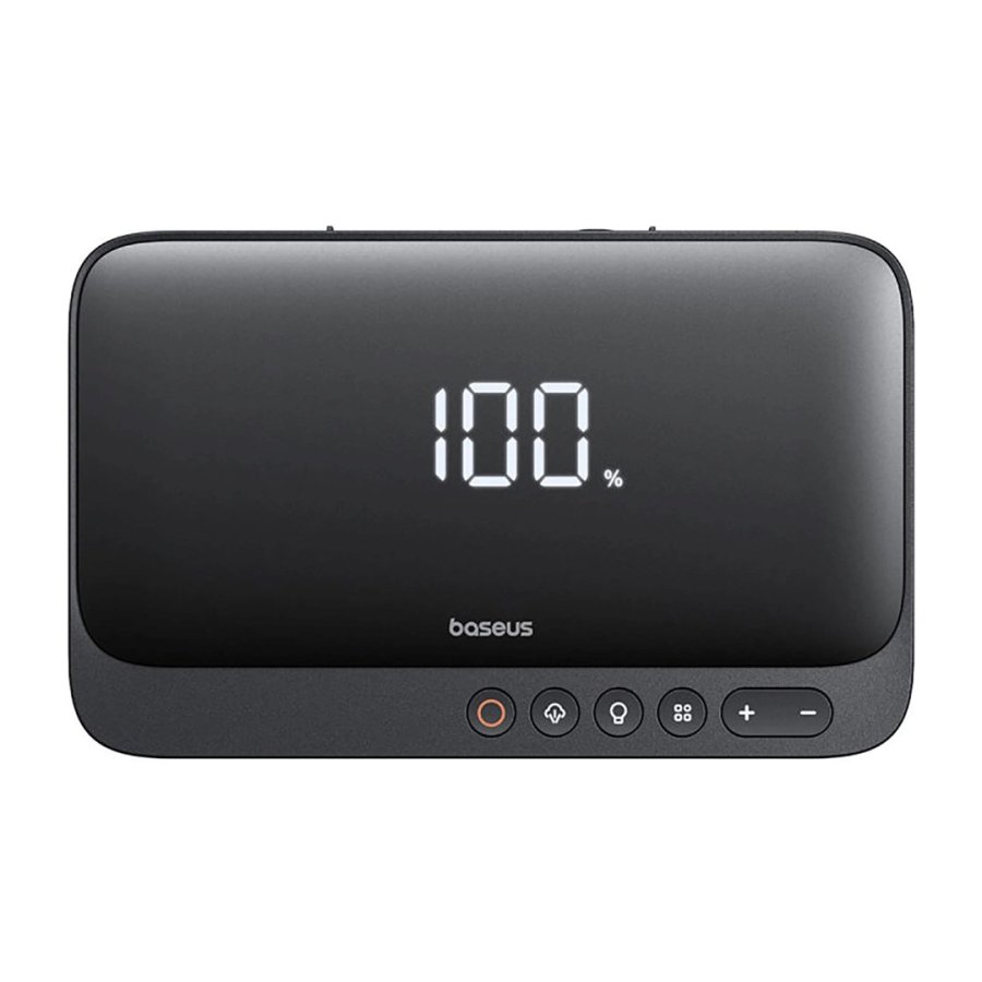 Baseus Super Energy BS-CH013 4in1 - startbooster med lommelygte, 6000 mAh powerbank, kompressor (sort) #2