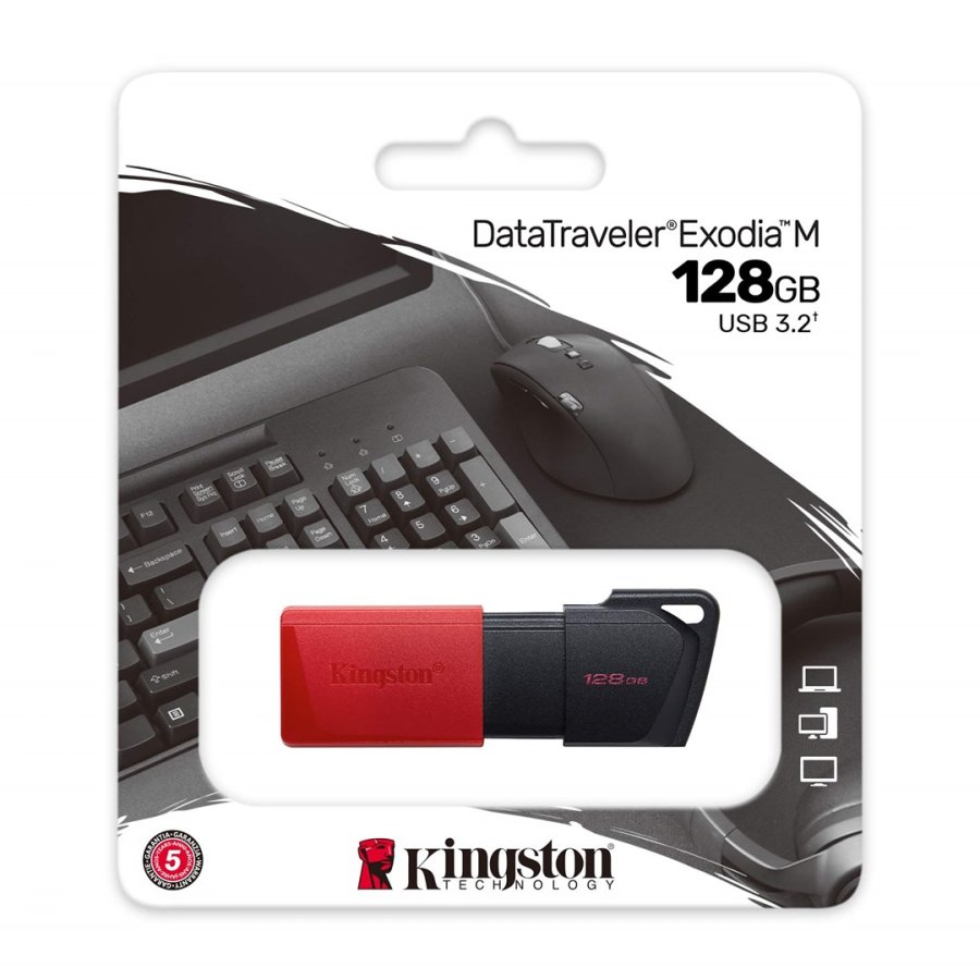 Kingston Exodia 128GB USB 3.2. Red #3