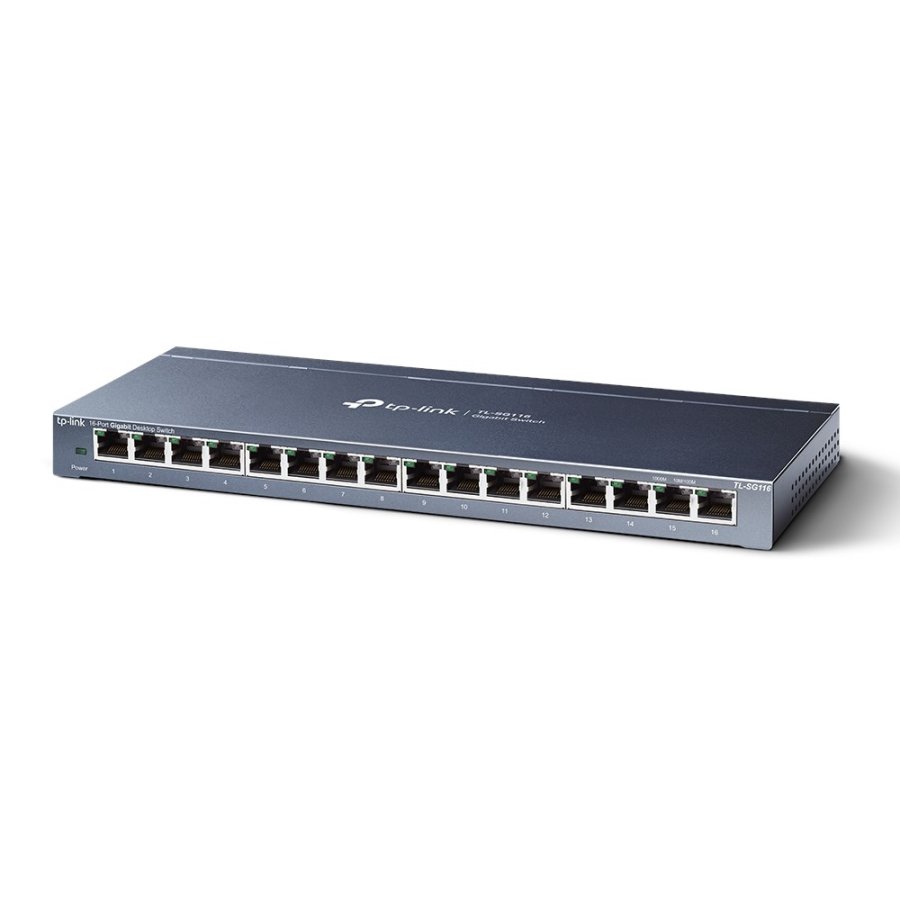 TP-Link TL-SG116 netv�rksswitch Ikke administreret Gigabit Ethernet (10/100/1000) Sort #2