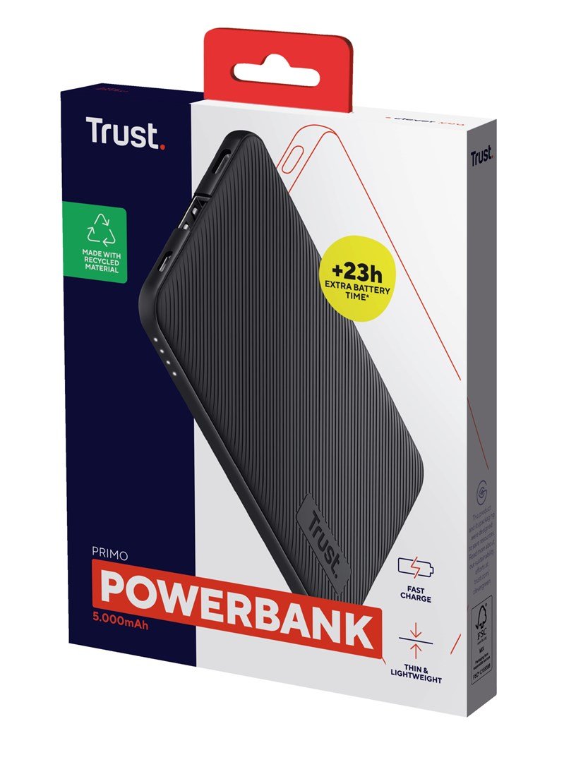 Trust Primo Lithium-Ion (Li-Ion) 5000 mAh Sort #16