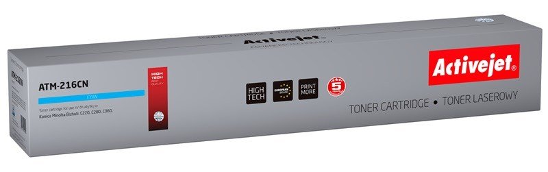 Activejet ATM-216CN tonerkassette (erstatning Konica Minolta TN216C; Supreme; 26000 sider; bl) #1
