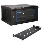 Extralink LITE 4U 530X400 WALL-MOUNTED RACKMOUNT CABINET BLACK Fritst�ende/v�g-/gulvmonteret stativ Sort #22