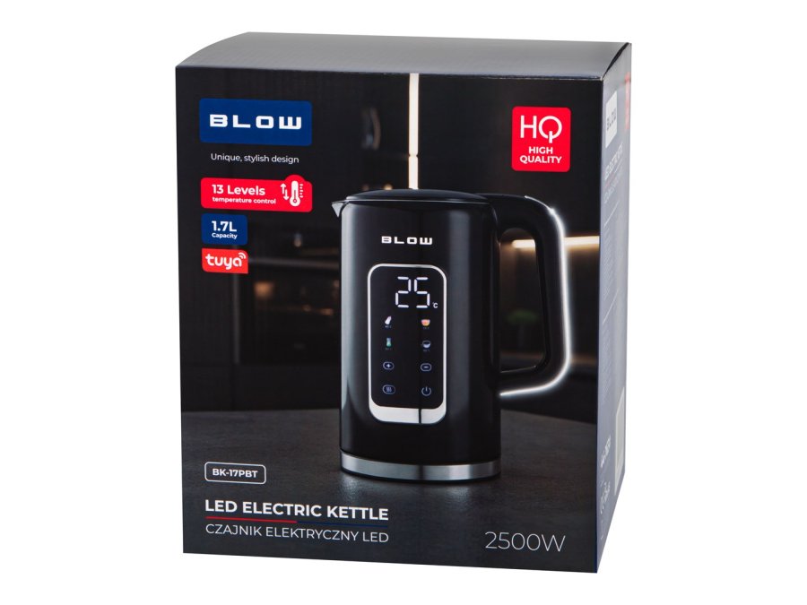 Sort elkedel med display 2500W BK-17PBT BLOW WI-FI TUYA #5
