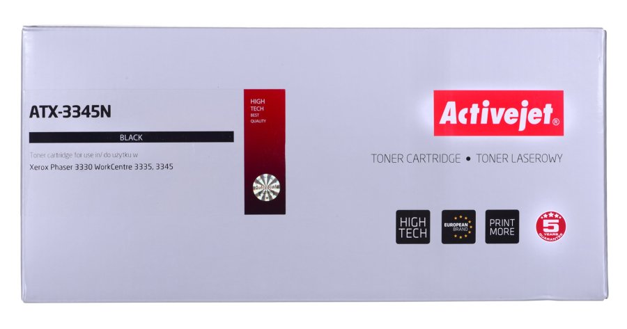 Activejet ATX-3345N tonerpatron til Xerox printer, erstatning XEROX 106R03773; Supreme; 3000 sider; sort #4