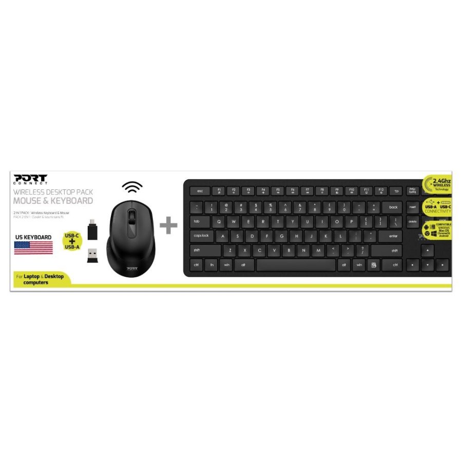 Port Designs 900904-US tastatur QWERTY US International Sort #2