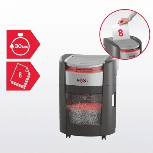Rexel ShredMax AutoFeed+ 150X papirmakulator, P4, 150 ark, 15 l affaldsbeholder #9
