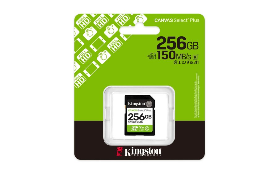 Kingston Technology 256 GB SDXC Canvas Select Plus Gen3 150 MB/s C10 UHS-I U1 V10 #3
