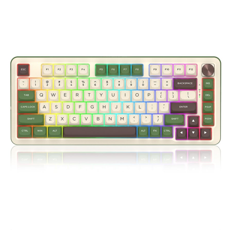 REDRAGON K681CGC-RGB-PRO Cyrus tastatur USB + RF Wireless + Bluetooth Hvid, Gr�n #1