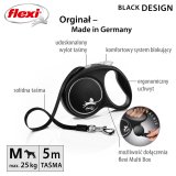 Flexi Black Design M 5 m Fleksibel hundesnor #4