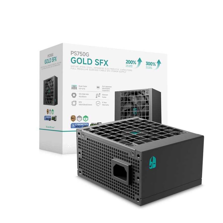 Gamer Storm PS750G enhed til str�mforsyning 750 W 20+4 pin ATX SFX Sort #9