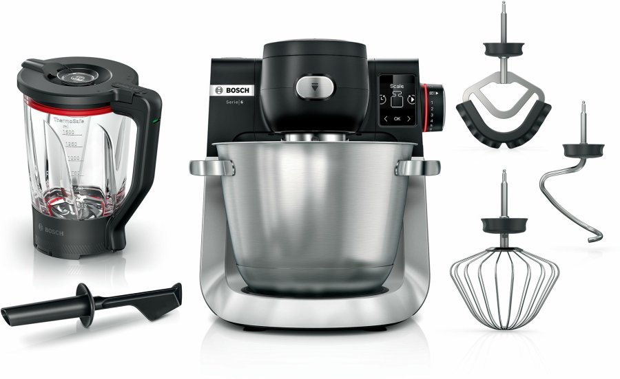 Bosch Serie 6 MUMS6ZS17 foodprocessor 1600 W 5,5 L Sort, Rustfrit stl #1
