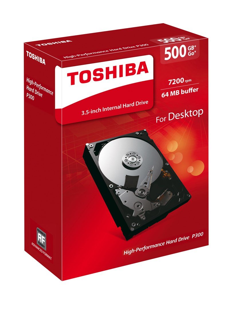 Toshiba P300 500GB harddisk 7200 rpm 64 MB 3.5