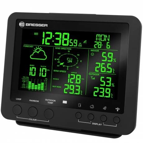 Bresser Optics 7002520CM3000 digital vejrstation Sort, Hvid LED Batteri #3