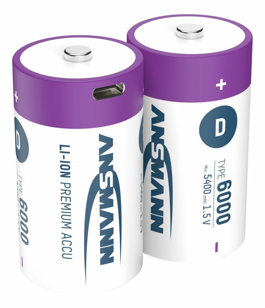 Ansmann 1314-0005 husholdningsbatteri Genopladeligt batteri D Lithium-Ion (Li-Ion) #18