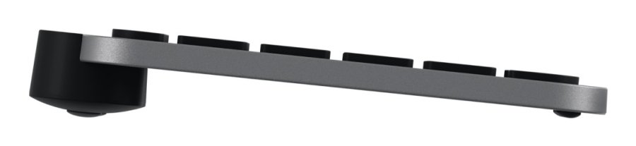 Logitech Master MX Keys S for Mac tastatur Kontor RF tr�dl�s + Bluetooth QWERTY US International Aluminium, Sort #4