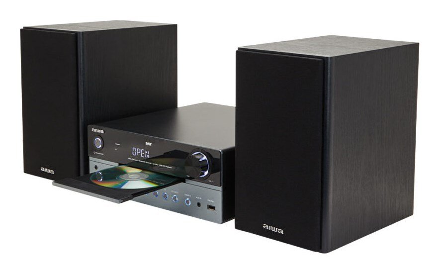 Aiwa MSBTU-700DAB stereoanl�g Home audio micro system 25 W Arktisk bl�, Sort #11